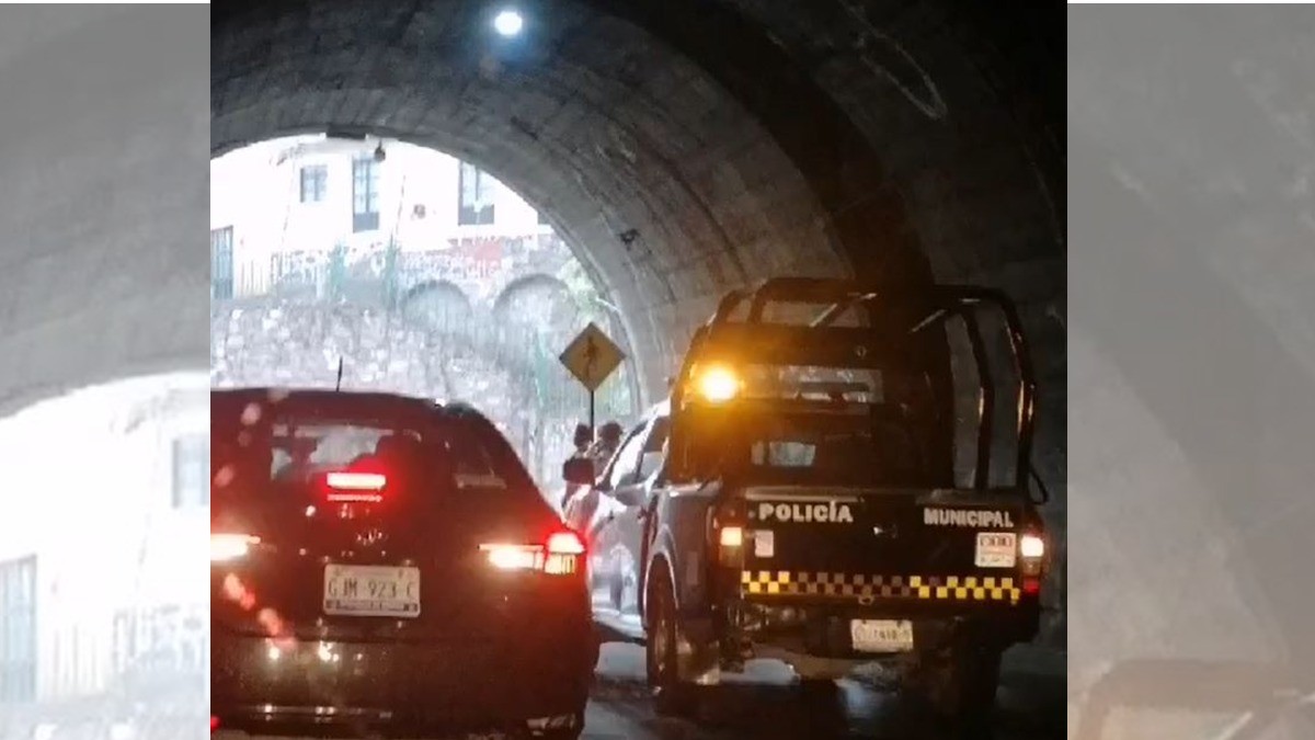 Balacera para tráfico en túnel de la capital