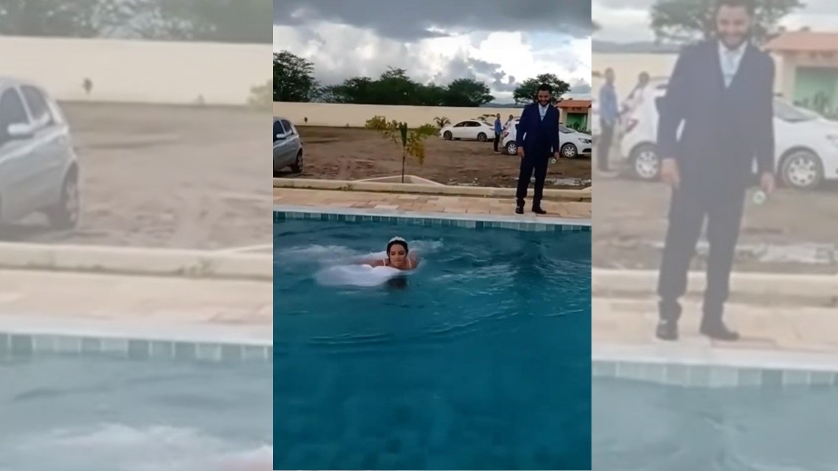 Hombre le hace broma pesada a su novia el día de su boda