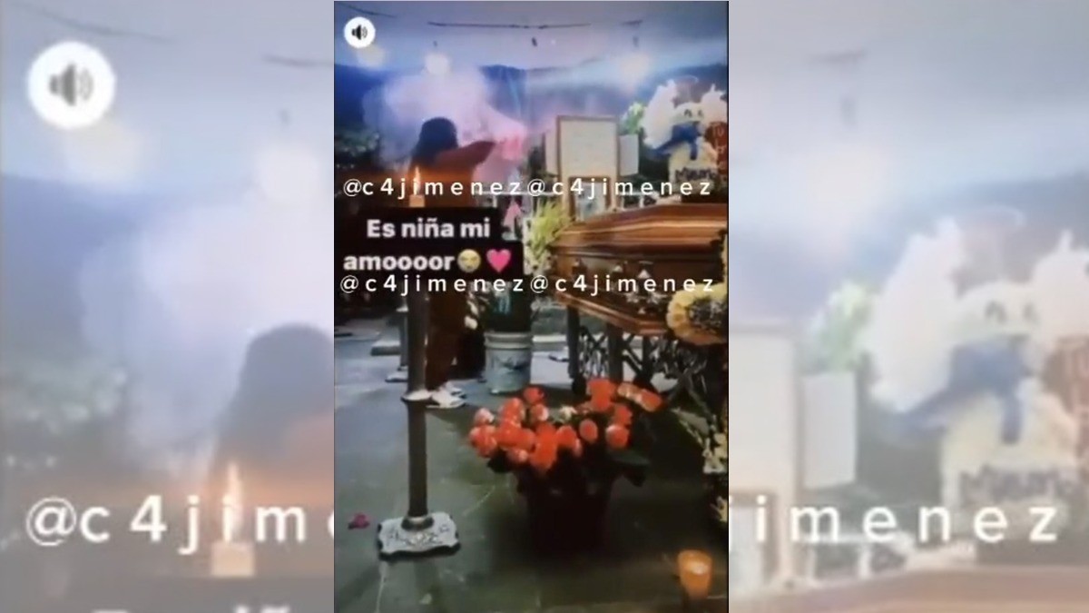 Mujer hace revelación de género en funeral de supuesto sicario