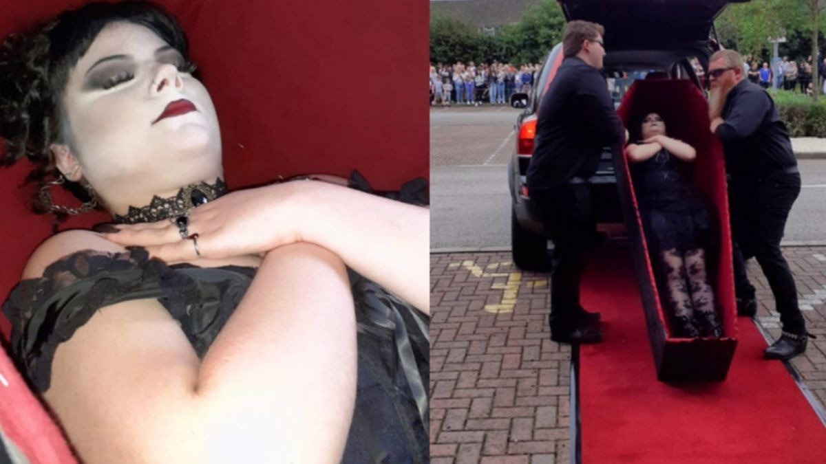 ¡Joven llega en ataúd a su graduación!