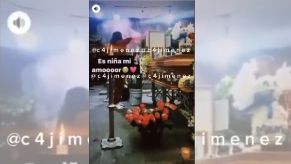 Mujer hace revelación de género en funeral de supuesto sicario