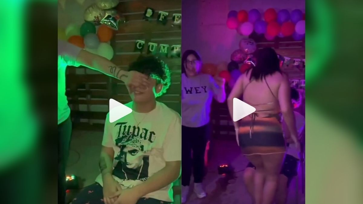 Mamá contrata bailarina exótica ¡para cumple de su hijo!