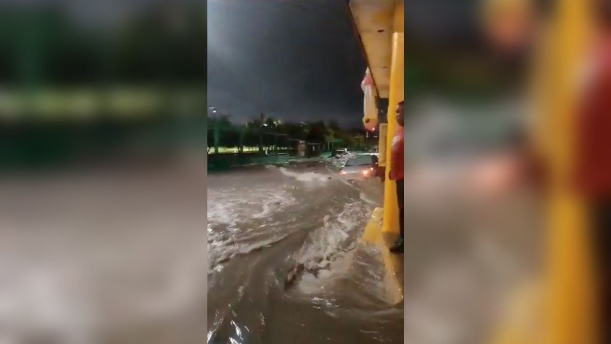 El caos de la tromba en León