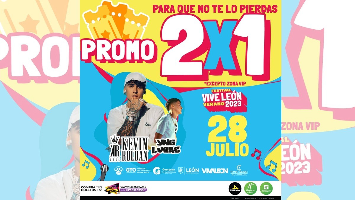 Llegan al 2x1 los boletos de la cartelera Cefel del Festival de Verano