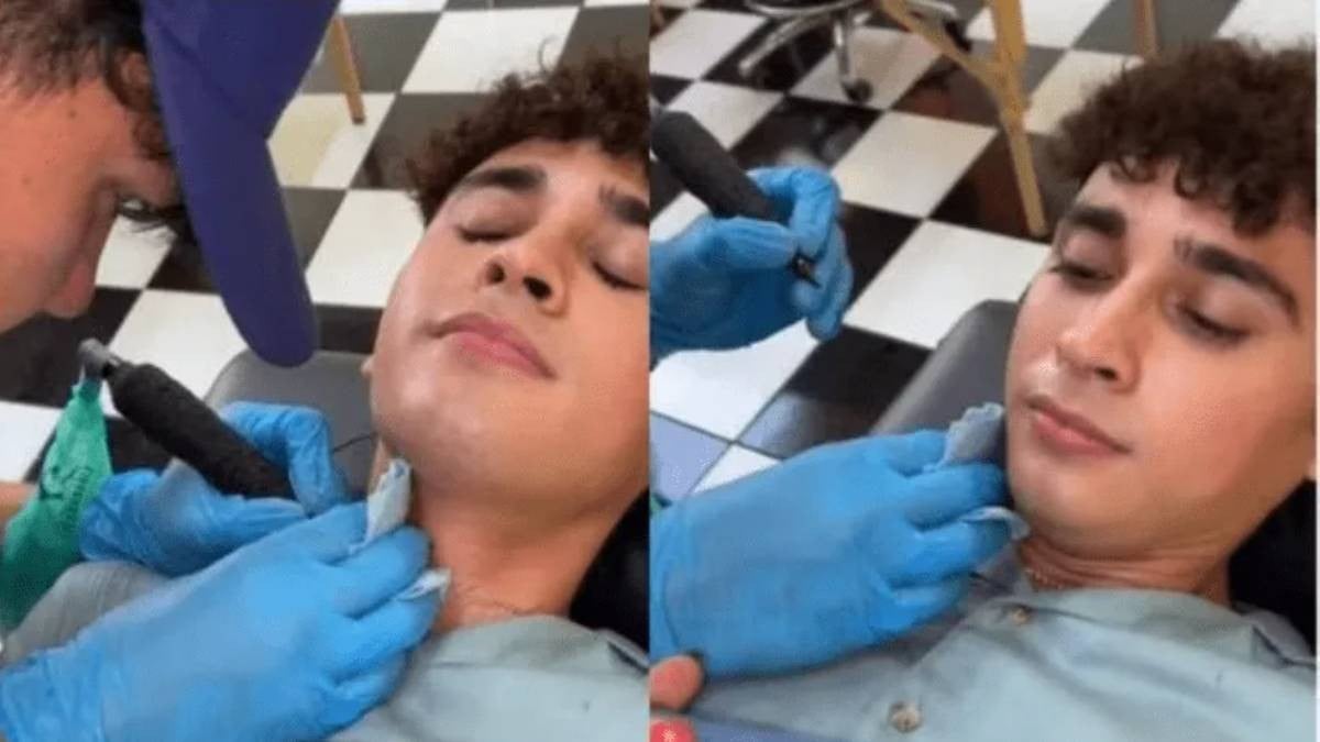 'No me vuelvas a buscar': Llaman a joven para terminarlo mientras se tatúa nombre de su novia