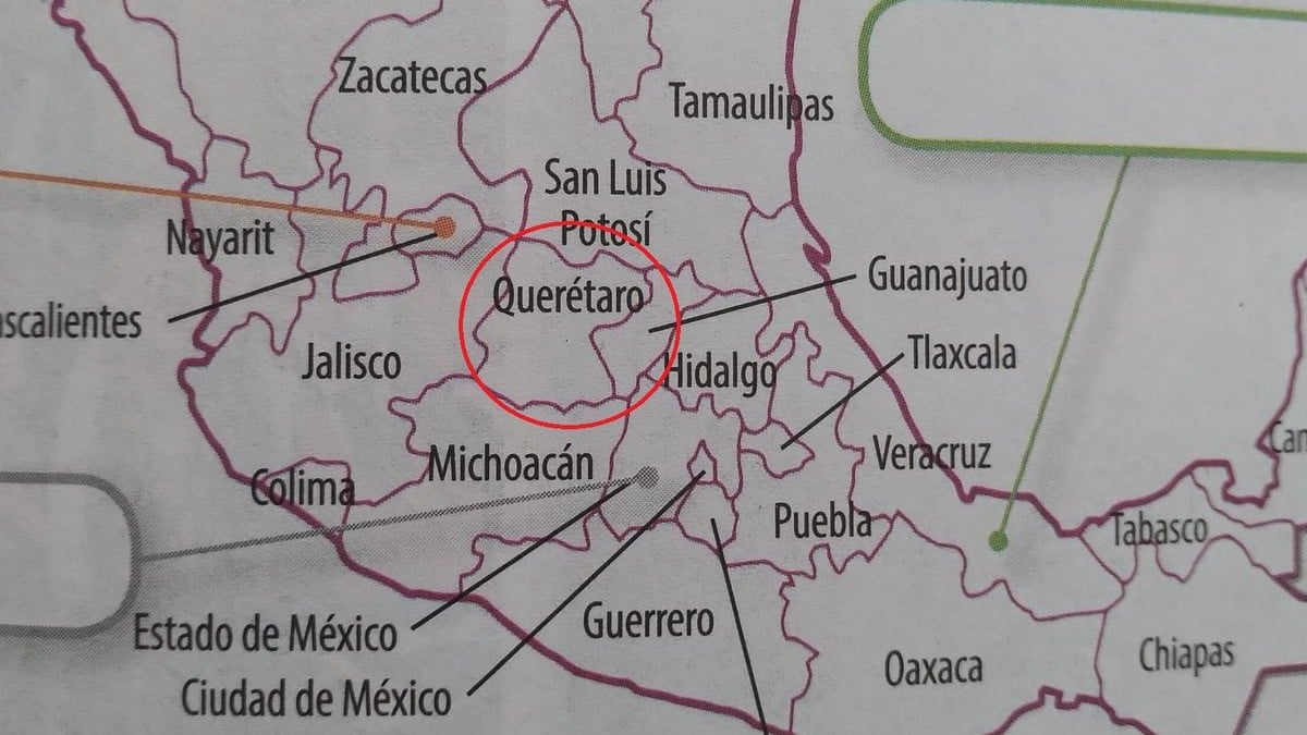 Otra nueva de los libros de texto: confunden Guanajuato y Querétaro
