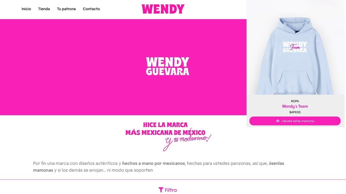 ¡Y soporten! Wendy Guevara lanza su marca de ropa
