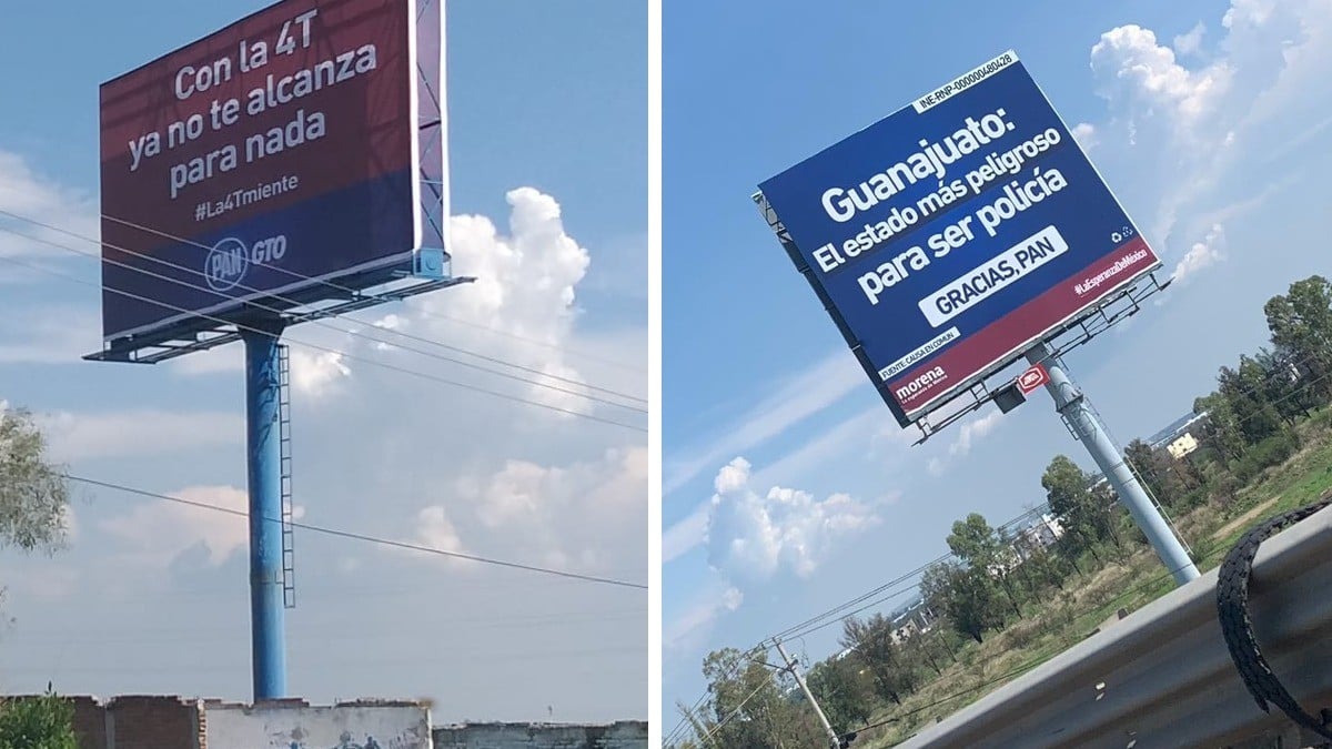 Arranca guerra de espectaculares entre Morena y PAN