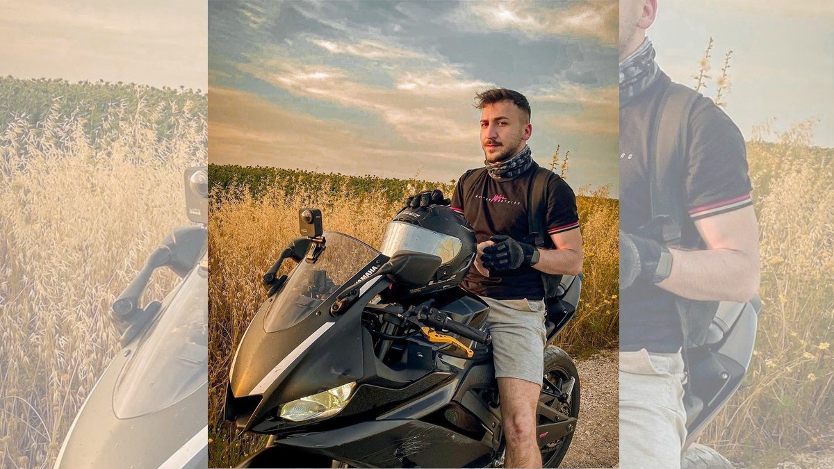 Influencer a punto de casarse arrolla a un perro con su moto y muere en el derrape