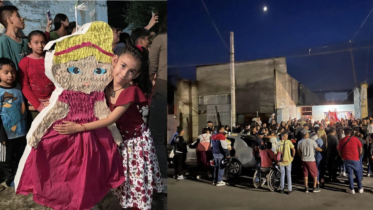 Plantan a niña cumpleañera en su fiesta; pero vecinos salen al rescate y le arman pachanga