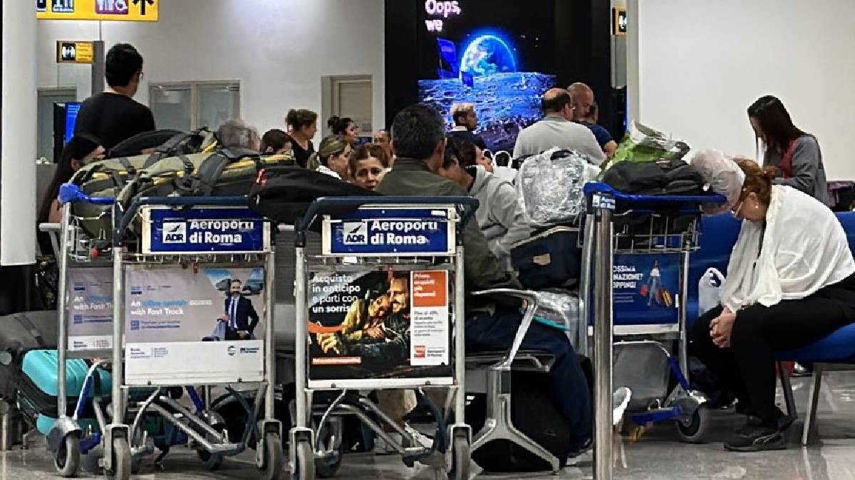 Leoneses se quedan varados en Aeropuerto de Roma