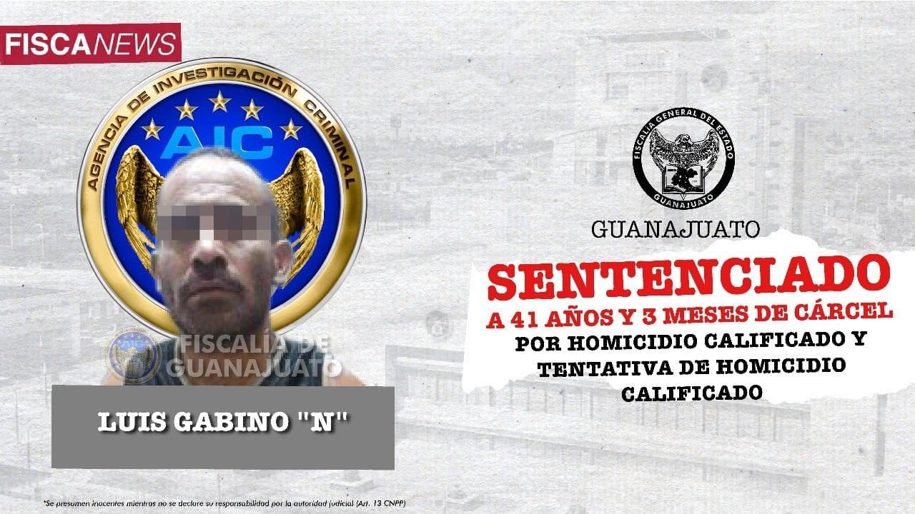 Le esperan 41 años de cárcel al ‘Gabino’ por matar a mujer en Guanajuato capital