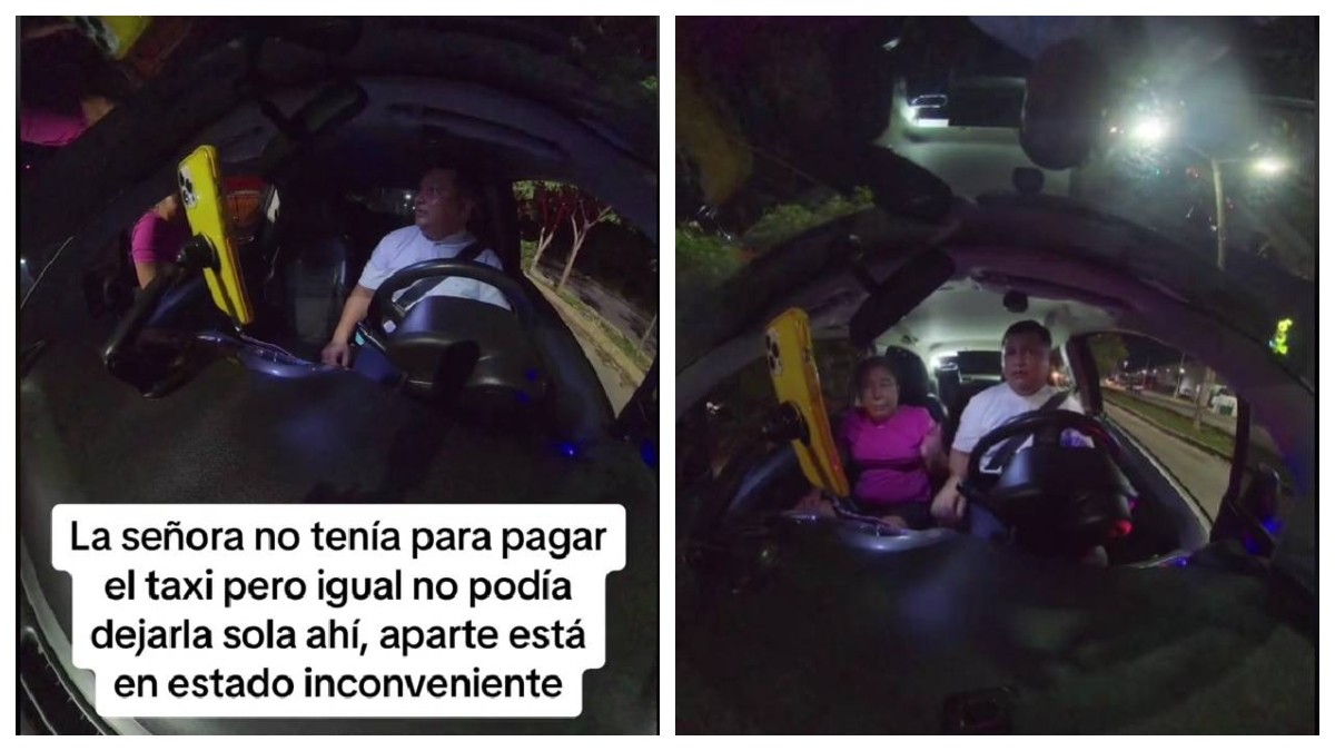 VIDEO Taxista graba a pasajera ebria que intenta pagarle con un beso