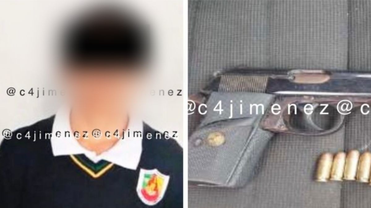 Detienen a niño por llevar pistola a primaria para enseñarla a sus compañeros