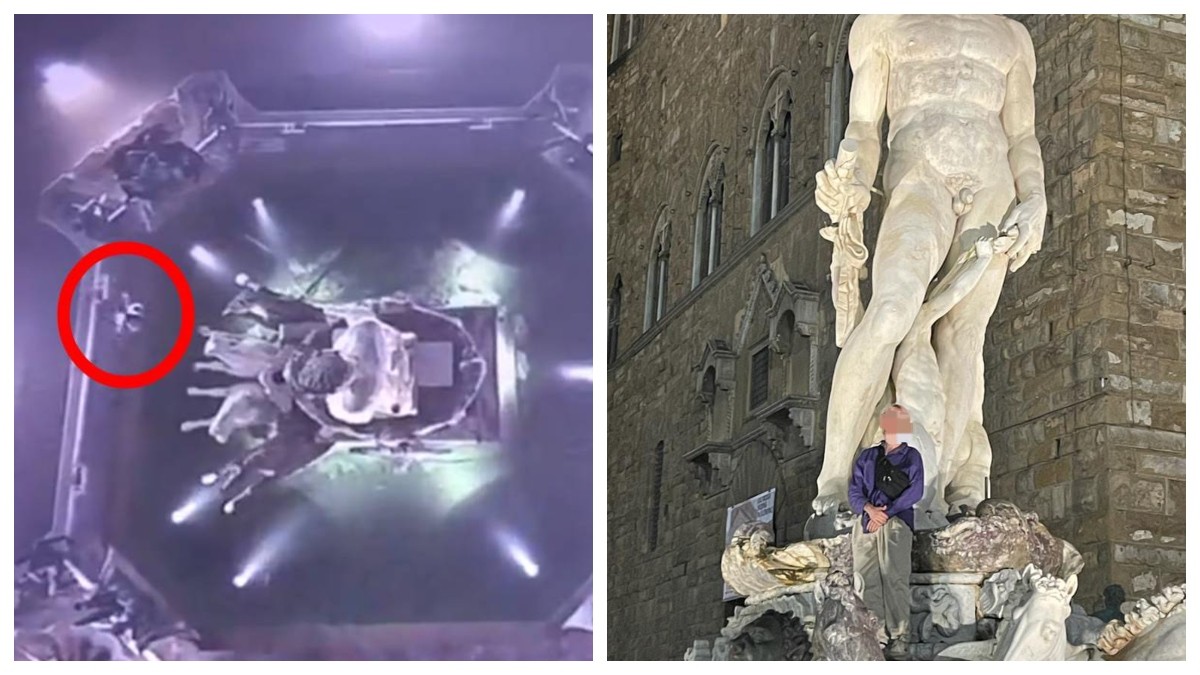 Turista alemán daña estatua de siglos de antigüedad por una selfie