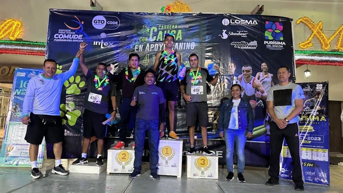 Carreta atlética nocturna de Purísima, en favor de los caninos, tiene buena participación