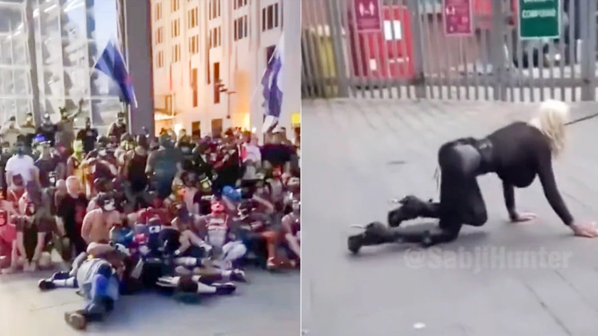 VIDEO: Cientos de personas que se identifican como perros se unen para exigir reconocimiento