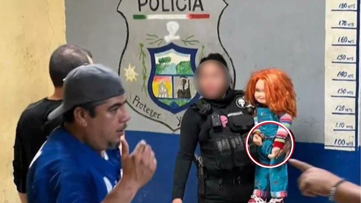 ¡Detienen a Chucky por asaltos con un cuchillo en la plaza!
