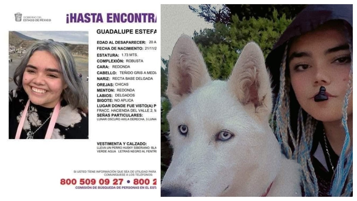 Guadalupe Estefanny salió a pasear a su husky y no volvió; reportan desaparición en Toluca