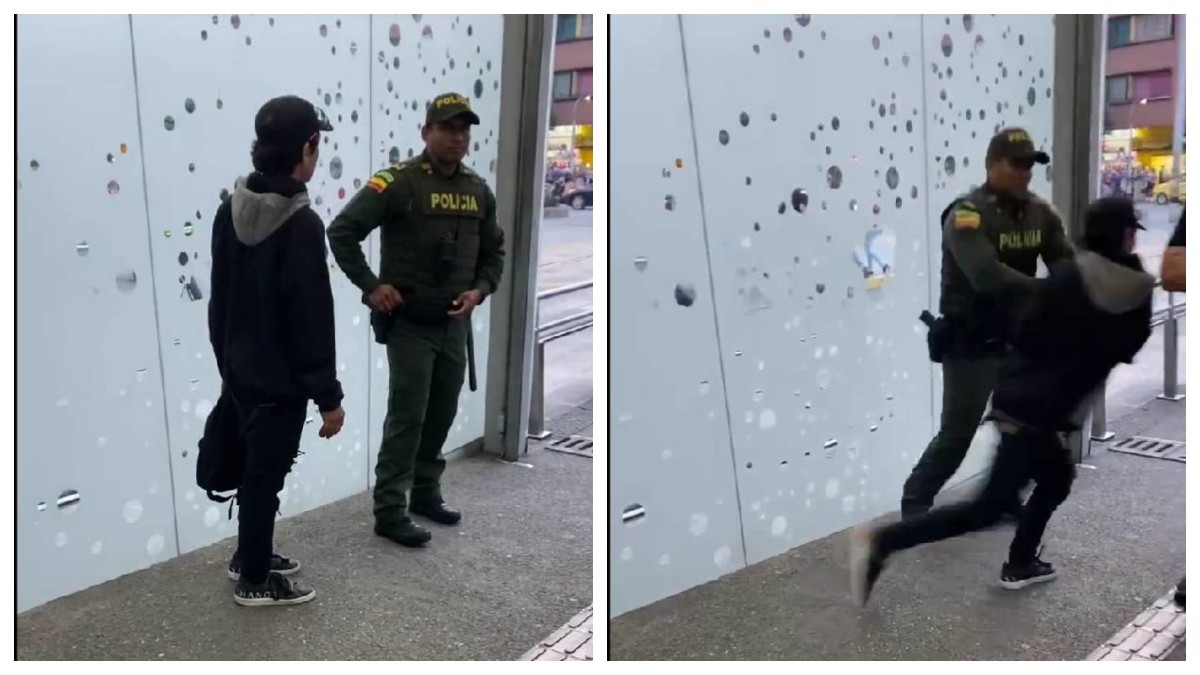 VIDEO Así se le escapó a policía, un joven que intentó robar en el transporte público