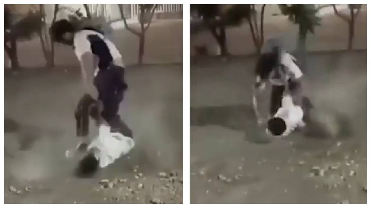 VIDEO Graban brutal pelea entre estudiantes del SABES en León