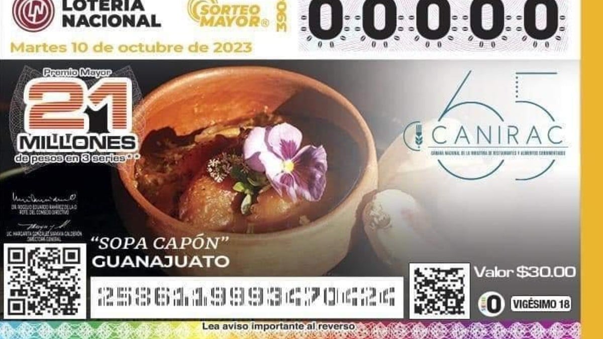 ¡Premio mayor!, ¡premio mayor!; platillo típico de Guanajuato aparece en ‘cachito’ de Lotería