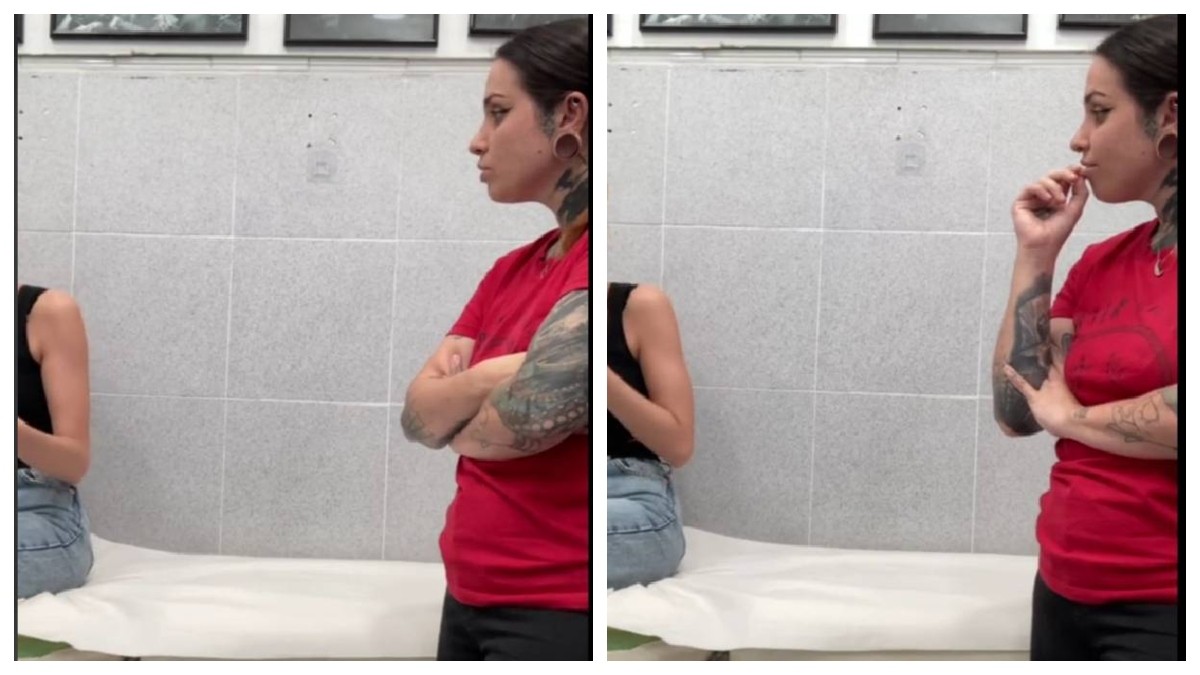 VIDEO “Nadie contrataría a una persona como tú”. Así clienta humilla a gentil tatuadora