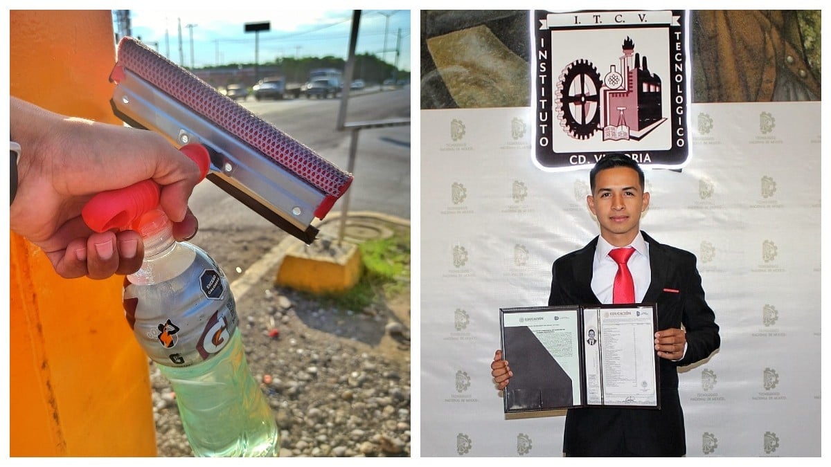 ¡Por fin nueva vida! Limpiaparabrisas se gradúa como ingeniero, tras años de insultos