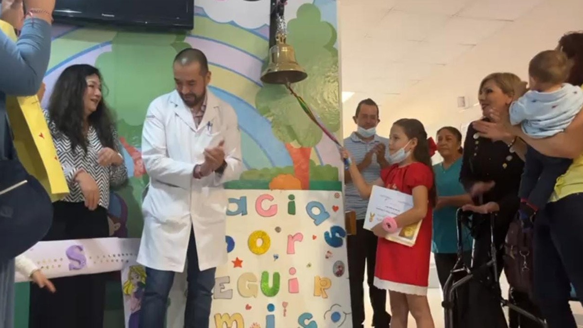 ¡Suena la campana! Luego de cinco años, la pequeña Sofía vence al cáncer