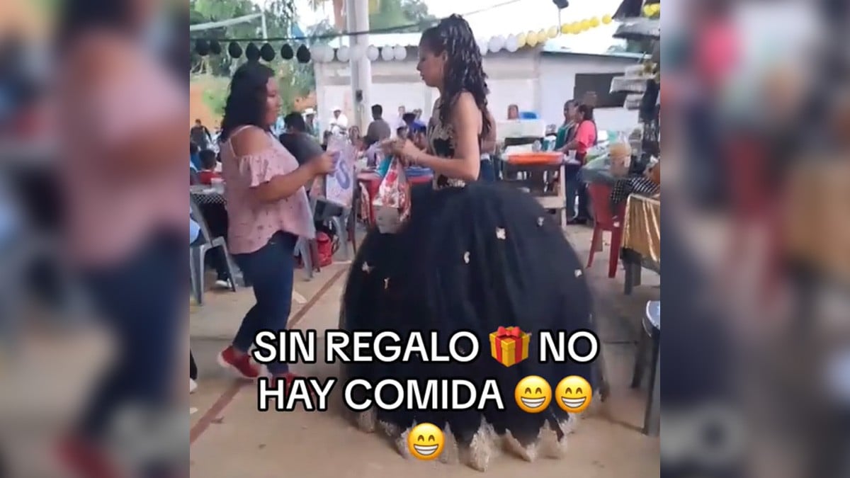 ¿Irías a la fiesta? Quinceañera se hace viral por no dar comida a quien no le da regalo