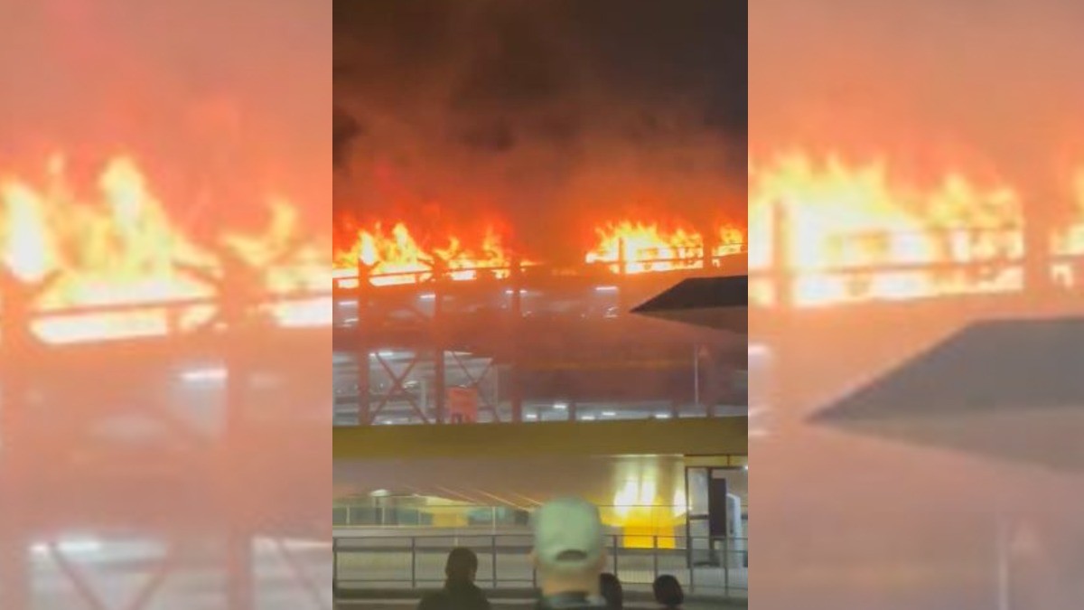 VIDEO : Cancelan todos los vuelos por incendio en aeropuerto; checa cuál es