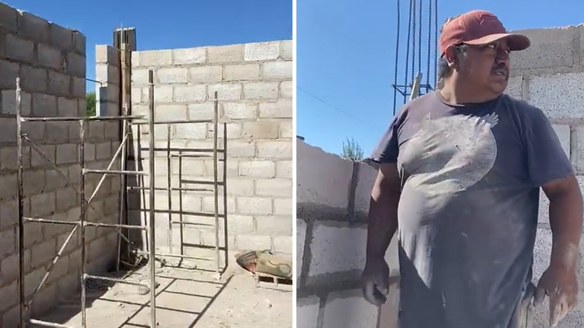VIDEO: ¡Ups! Albañiles se dan cuenta de que olvidaron construir la puerta
