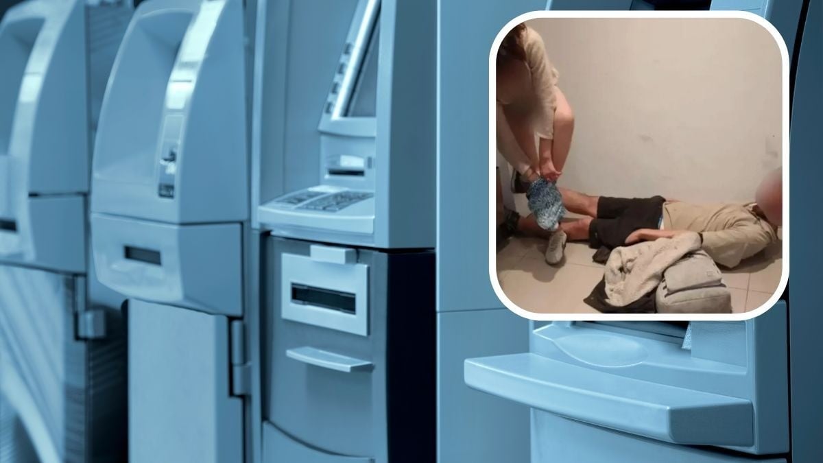 No se aguantaron las ganas y tuvieron intimidad en cajero automático, pero llegó la poli