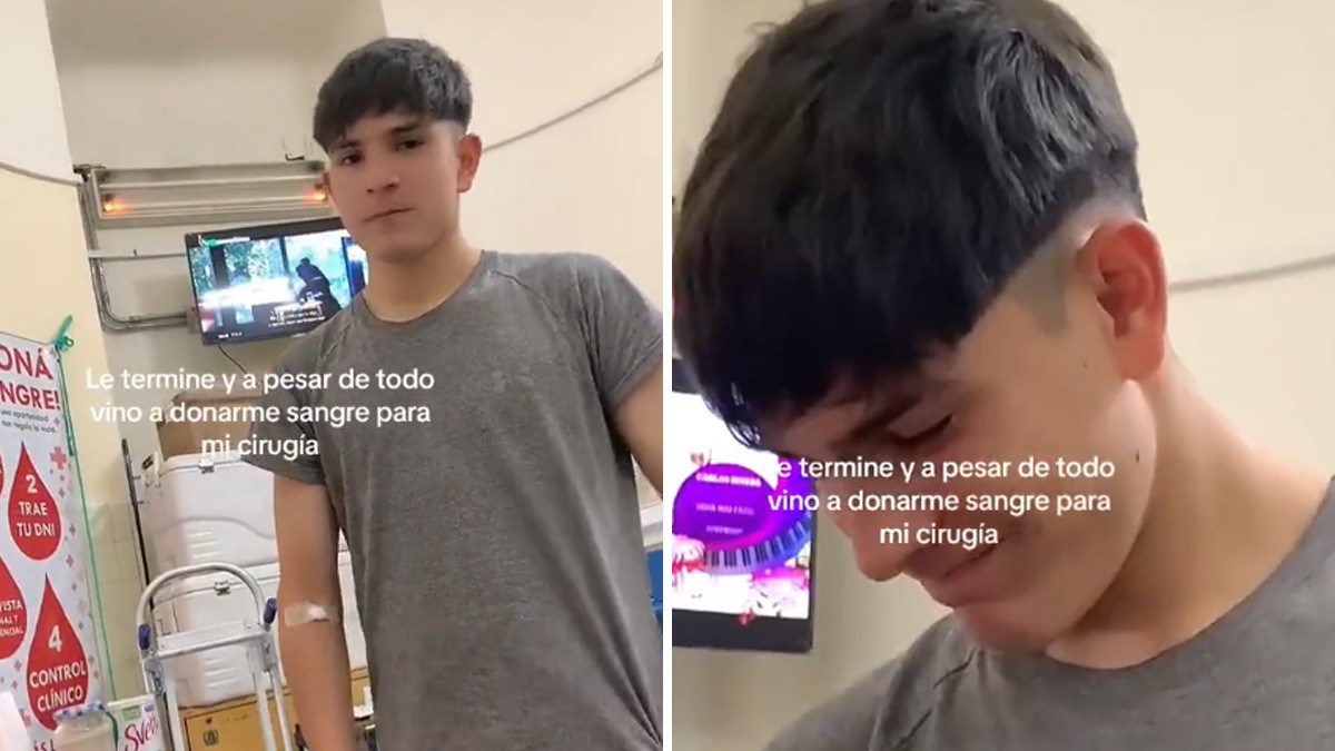 VIDEO: Joven acudió al hospital a donar sangre a su exnovia, pese a que ella lo terminó