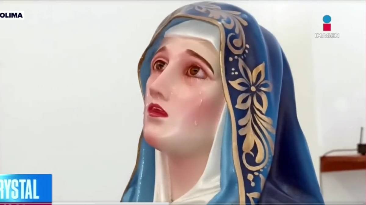 VIDEO ¿Virgen de Dolores llorando? Miles graban presuntas ‘lágrimas’ de la escultura