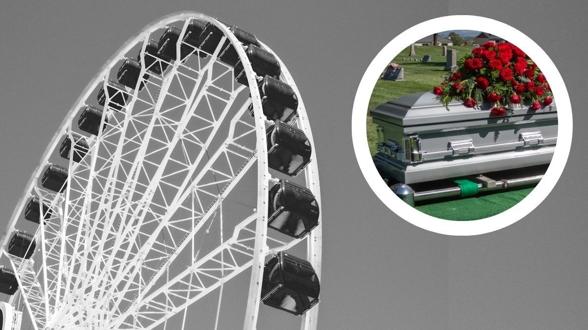 Se desprende canastilla de rueda de la fortuna y muere niño al salir disparado