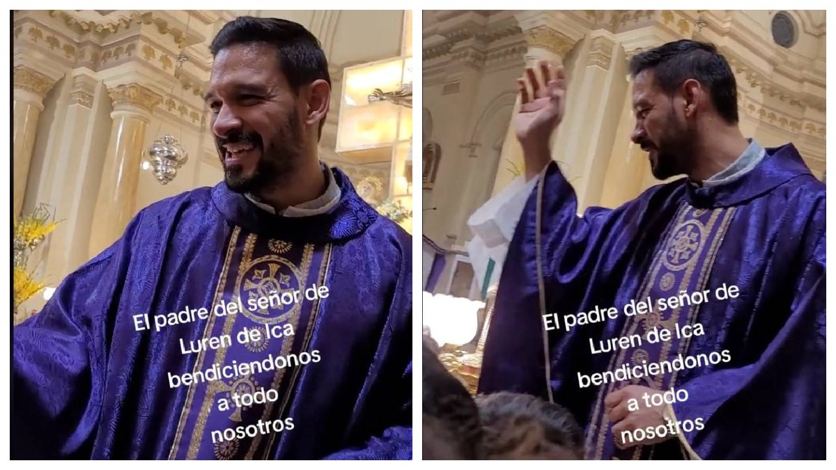 VIDEO ¡Sacerdote cautiva a católicas con su guapura!; se amontonan para la bendición