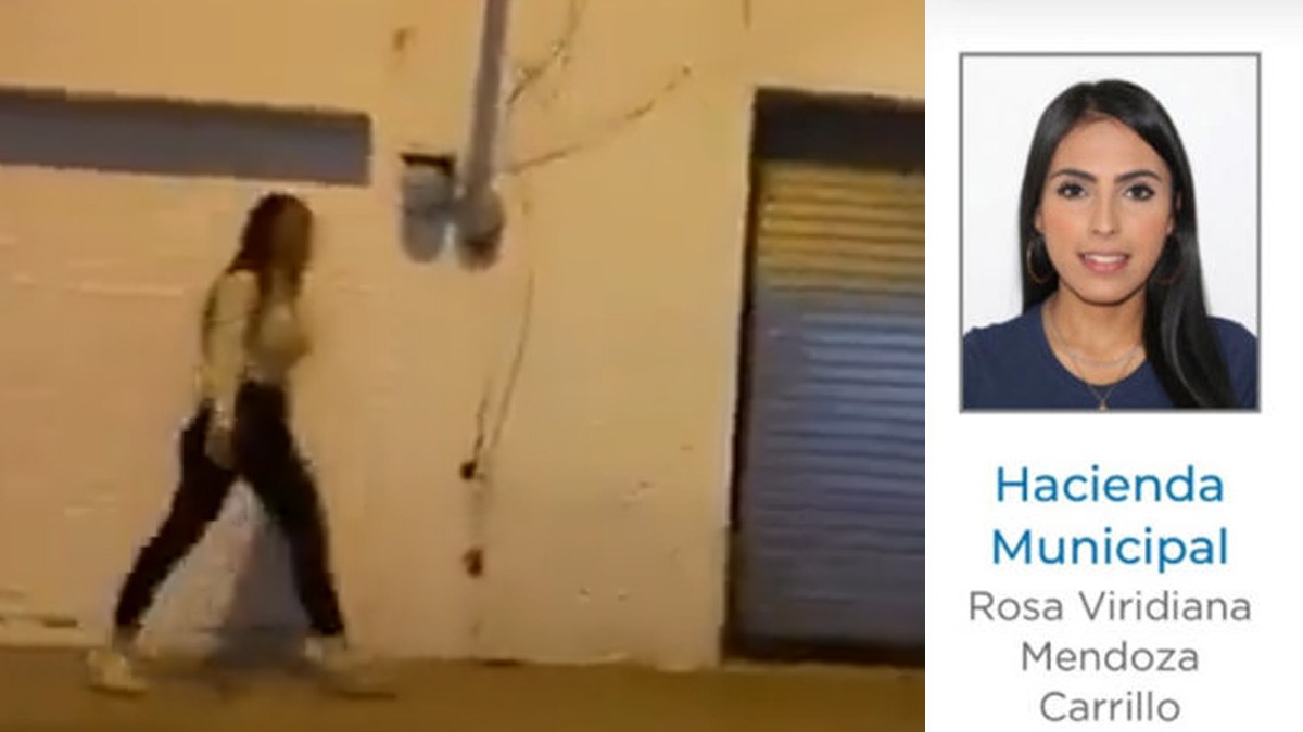 VIDEO: Tesorera municipal detiene pelea callejera a balazos y la separan de su cargo