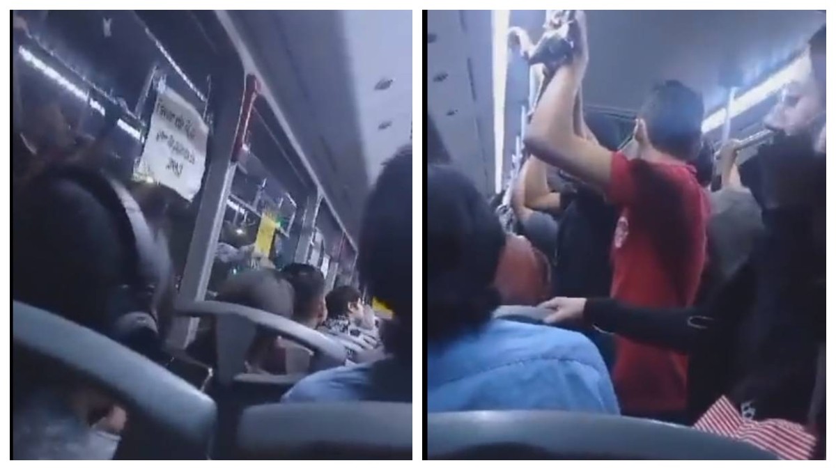 VIDEO Chofer “secuestra” a pasajeros de camión ¡todo por un celular!
