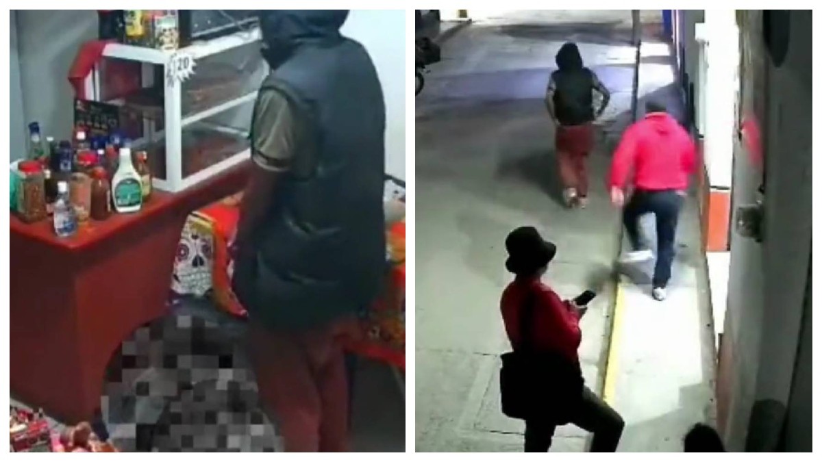 VIDEO Indigente golpea a niño en pizzería y así reacciona el padre