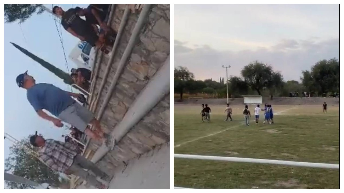 VIDEO Director de policía amaga con pistola para defender a su hijo en partido de futbol