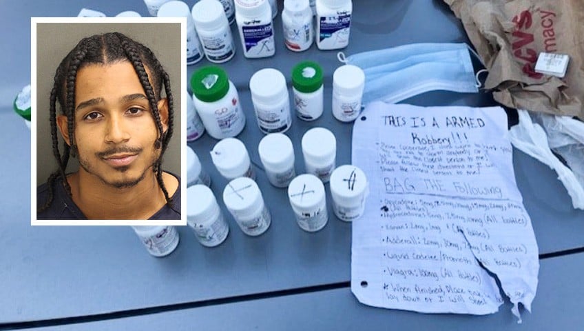 ¿Será que algo le falla? Hombre asalta farmacia y se lleva todas las cajas de viagra