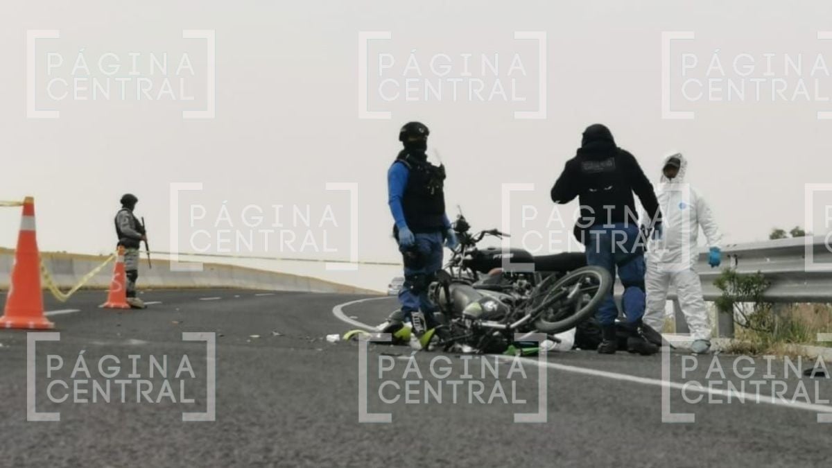 Motociclista murió al ser impactado por un tractocamión en la León-Aguascalientes