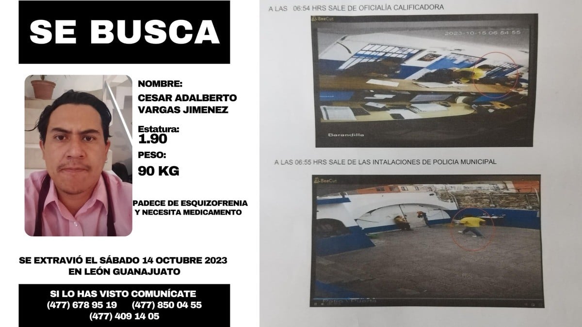 Desaparece joven leonés con esquizofrenia tras ser arrestado durante el Cervantino