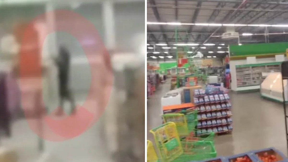 ¡Tremendo susto! Captan a supuesto fantasma dentro de un Bodega Aurrerá