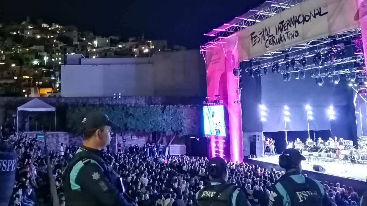 Reporta Seguridad Pública estatal saldo blanco e incidentes menores en Cervantino 51
