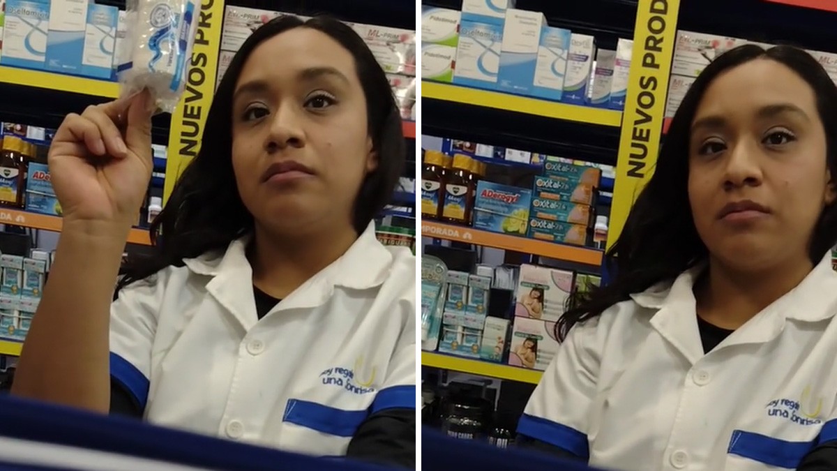 ¡No en su turno! Tiktoker quería humillar a cajera de Similares pero ella lo dejó en ridículo