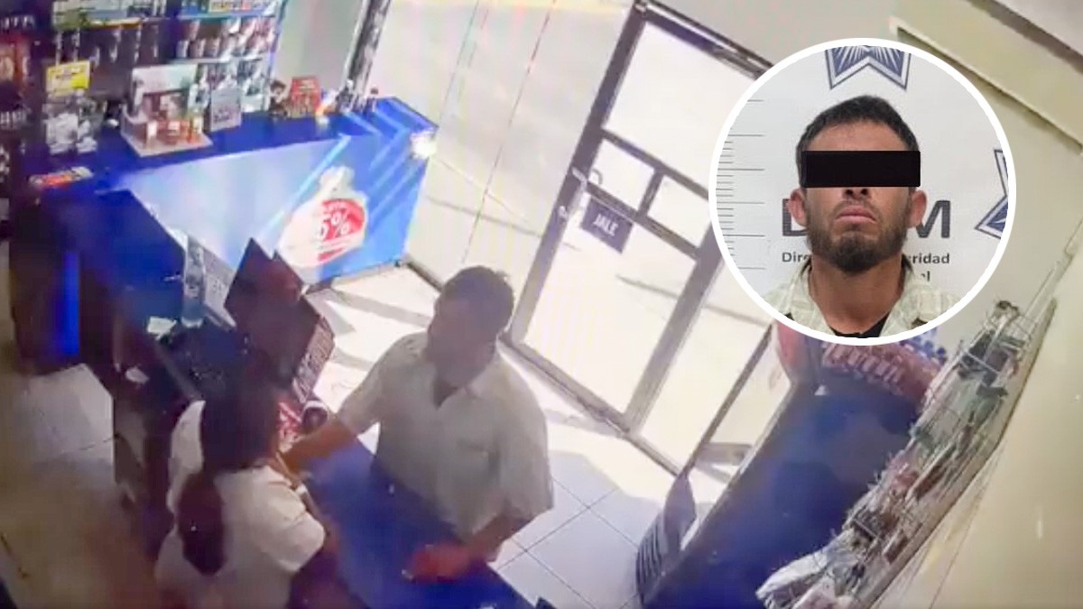 VIDEO: Joven intenta abusar sexualmente de empleada en Farmacia Similares y ella se defiende