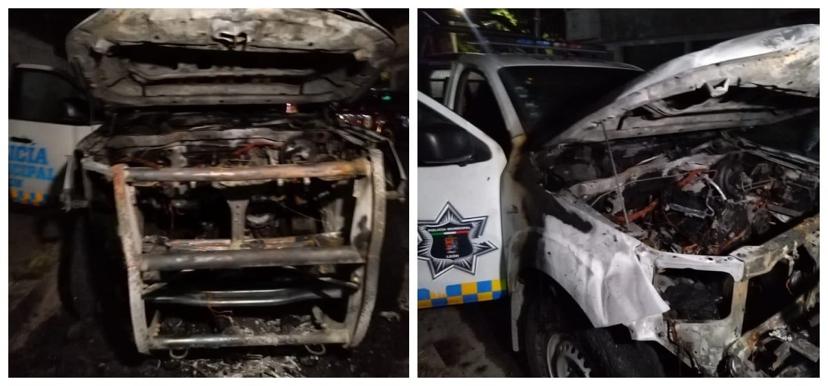 Investigan taller tras incendio de 3 patrullas en León