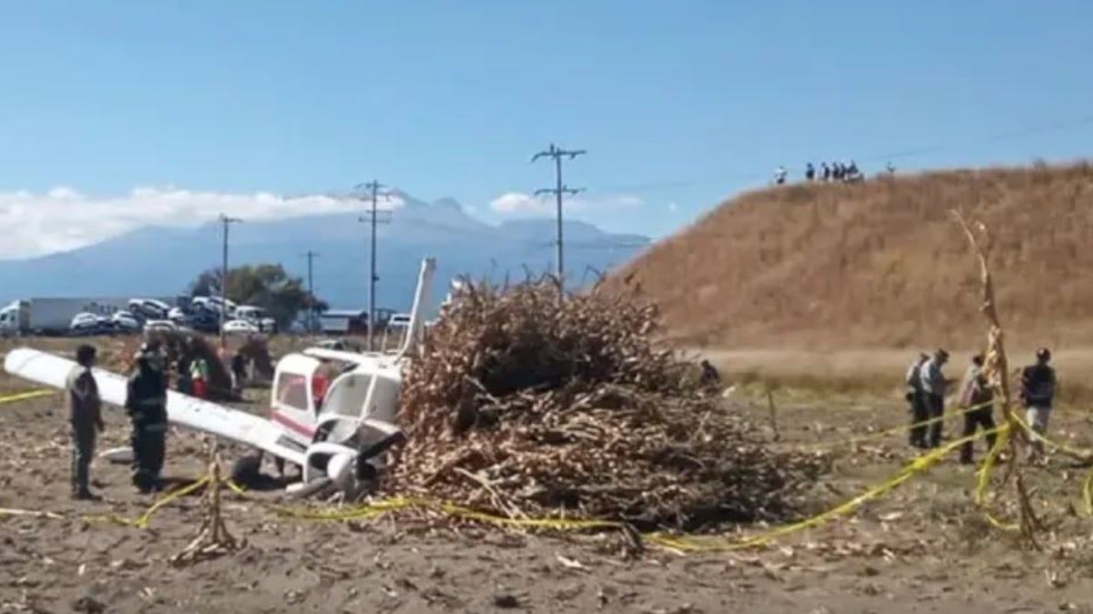 Alumno se desploma en avioneta y se salva junto con su maestro